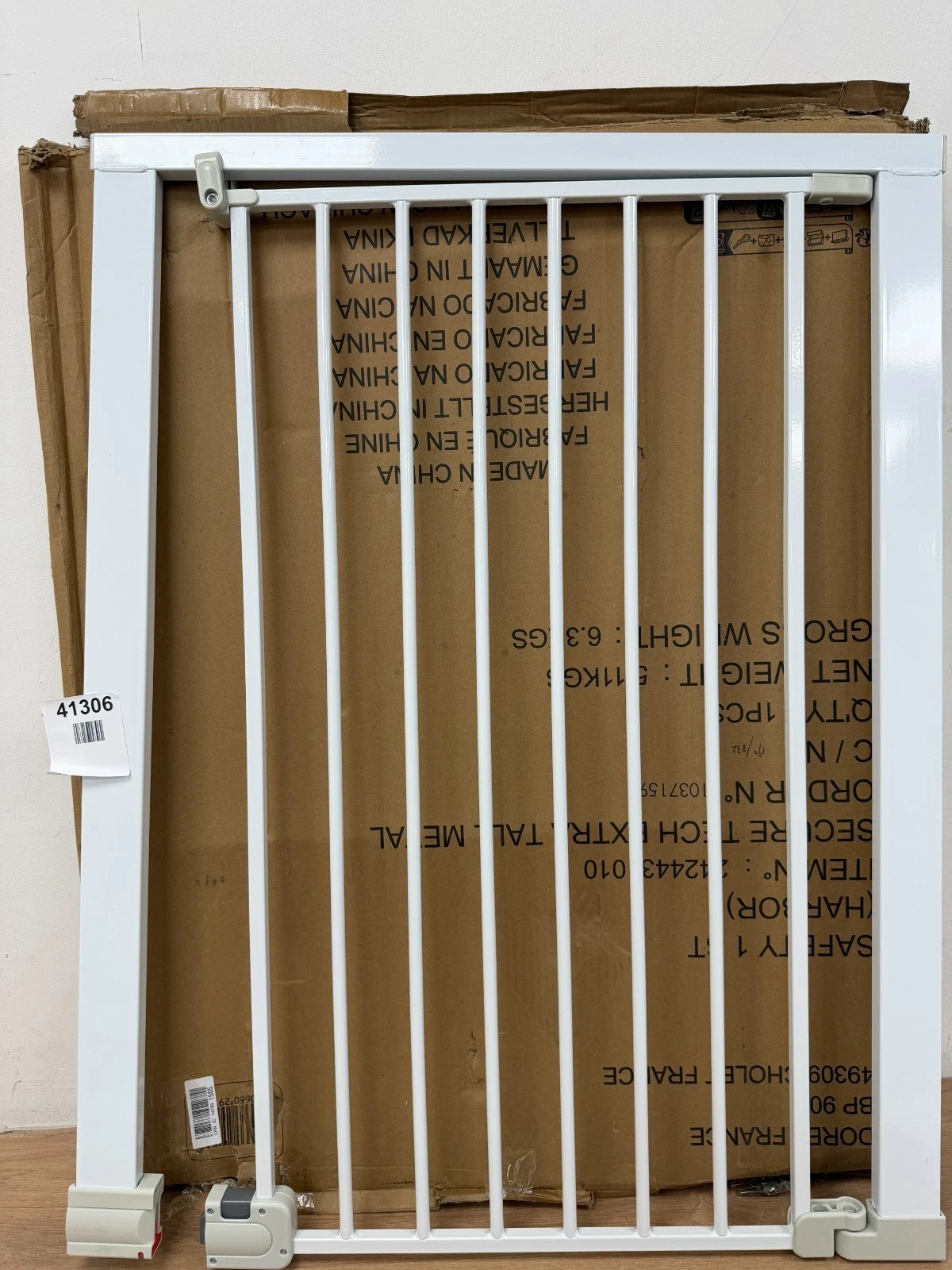 Safety SecurTech Simply Close Metal Gate - White