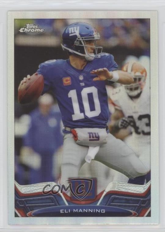 2013 Topps Chrome Refractor Eli Manning #105 0sv2