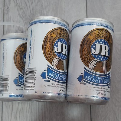 J.R. Ewing's Private Stock Beer Pull Tab Cans Lot of 5 Breweriana