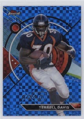 2023 Composite Topps Finest Blue Checkerboard Refractor 50/99 Terrell Davis 6o3