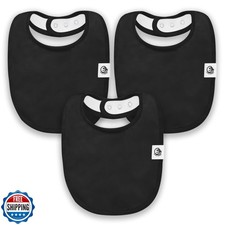 Giggly Goose 3 Pack Baby Bibs for Boys and Girls Cotton, Absorbent Drooling