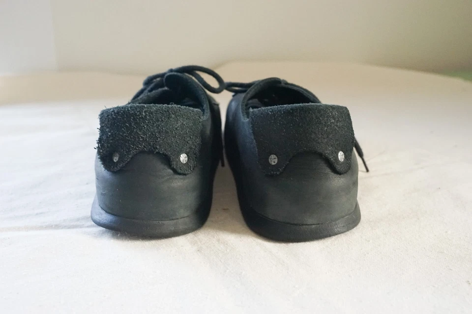 Birkenstock Montana Zapatos con Cordones Regulares de Cuero Engrasado Negro Para Hombre EE. UU. 11 Eur 44 Foto 4 de 4
