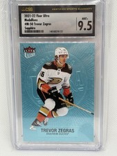 2021 Fleer Ultra Medallions Sapphire 21/25 Trevor Zegras #M-50 CSG 9.5 Rookie RC