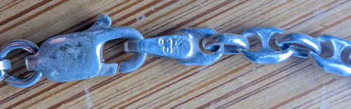 925 Sterling Silver Anchor Link Bracelet 8” Italian Marine Chain Unisex ITALY - Picture 7 of 11