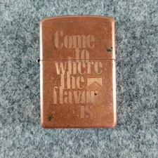 Zippo Lighter Copper Marlboro Come To Where The Flavor Is 2003 USA