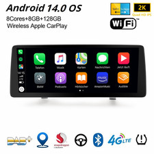 Snapdragon 12,3" Schermo Android 14 Navi DAB+ Autoradio BMW E90 E91 E92 E93 CiC