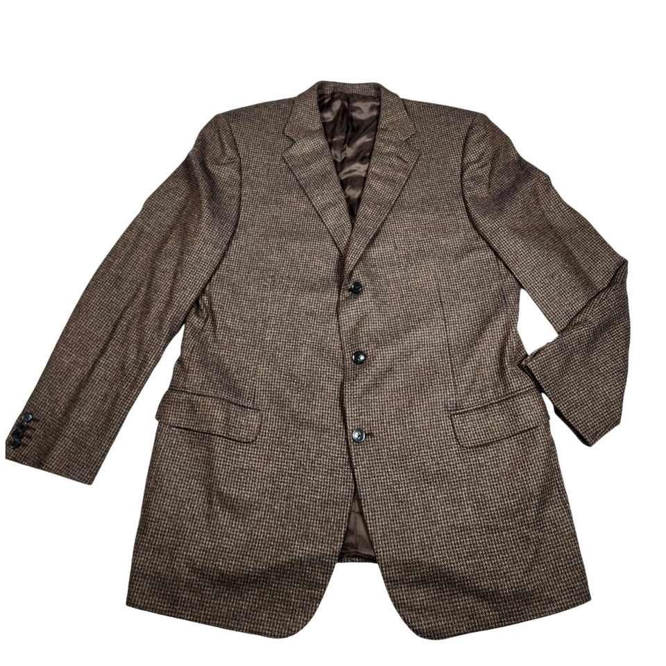 Blazer Ermenegildo Zegna Vintage Años 90 Mezcla Cachemira Marrón 42L (US) IT 52 Sin Usar Foto 4 de 4