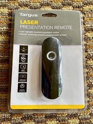 NEW NIP Targus Laser Presentation Remote Highlights With Key Lock Technology