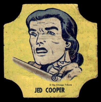 1950s Jed Cooper NBC Comic Book Characters Bread Label *TT645