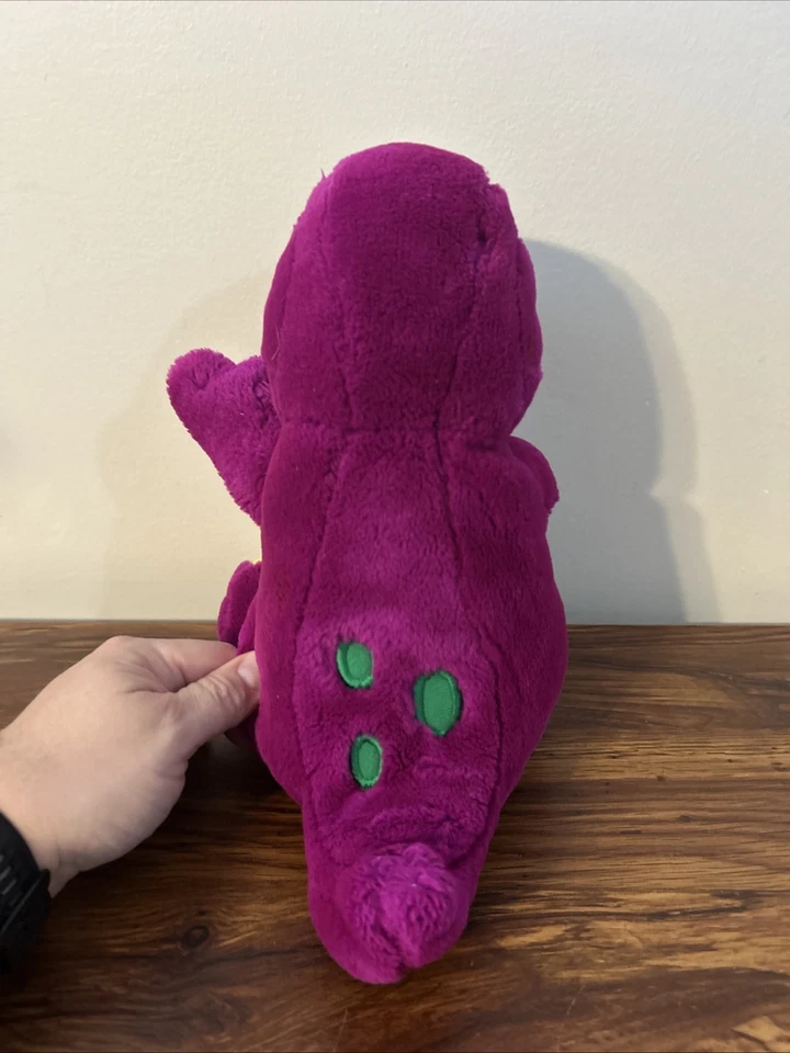 Barney plush toy, open mouth - 13 inches, vintage, 1992 - made by Lyons Group - Image 3 of 4