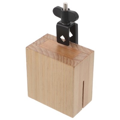 Portable Wooden Jam Block Cowbell for Bands Drum Stand and Performance Use