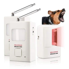 Dog Barking Alarm Motion Detector,Pir Wireless Human Body Walking Sensor Door...