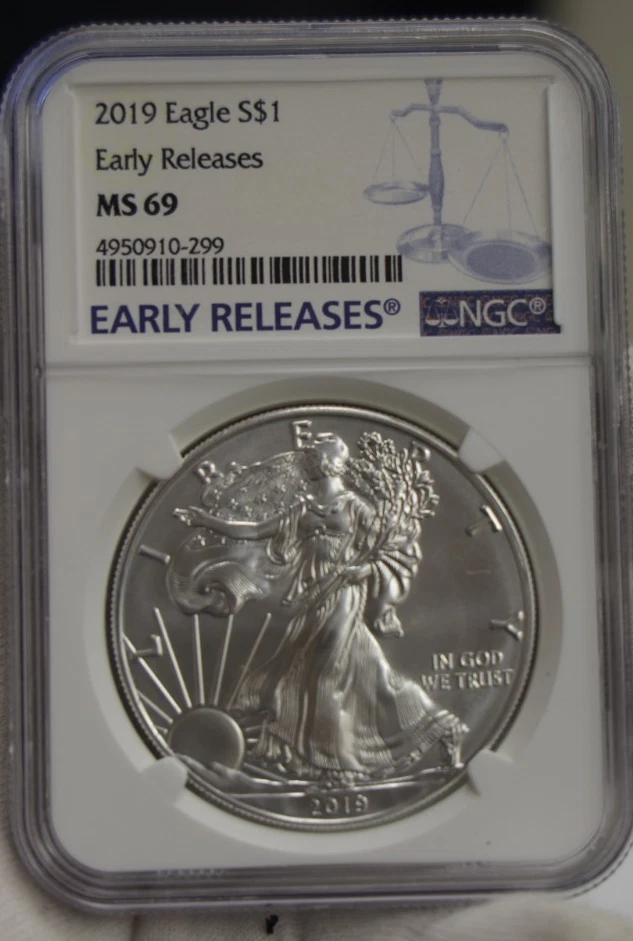American Eagle MS 69 Graded 2019 Silver Bullion Coins for sale | eBay