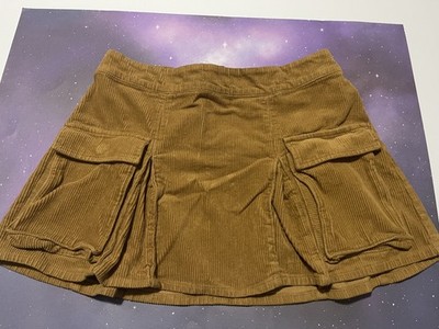 Wild Fable Brown Corduroy Trending Mini Skirt  Two Pockets Size M