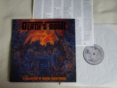 V.A. - At Death's Door LP Roadrunner 1990 Sepultura Pestilence Deicide vg+ / vg+
