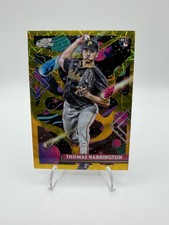 2025 Topps Cosmic Chrome - Thomas Harrington #79 Gold Interstellar Refractor /50