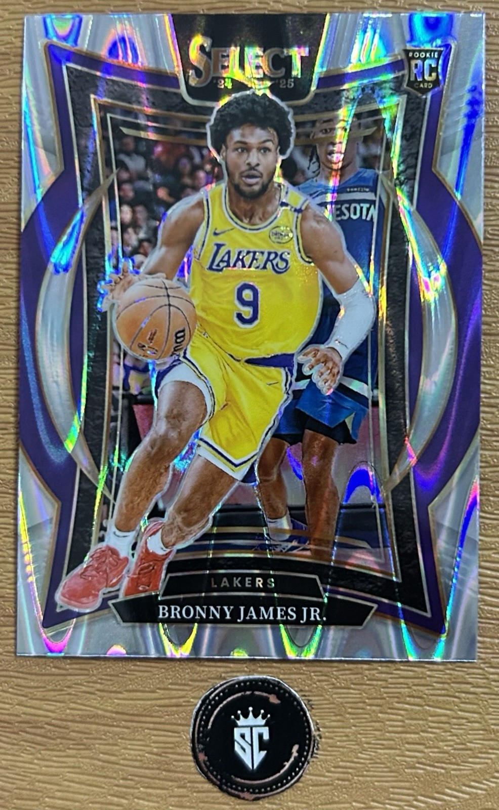 Bronny James Jr 2024-25 Panini Select Concourse Tectonic Prizm Rookie #90 Lakers