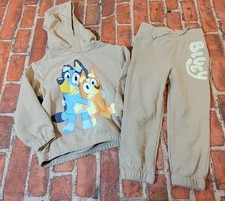 Bluey Toddler Set Outfit 24 Months Hoodie Joggers Tan Brown Bingo