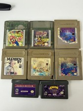 Nintendo Game Boy & GBA Game Lot Mario Tennis Tetris Crash Scooby Namco 8