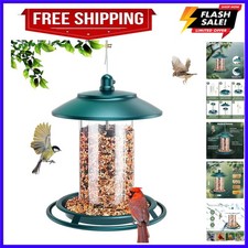 Bird Feeders for Outdoors Hanging, Metal Bird Feeder Chew Proof for Outdoor w...