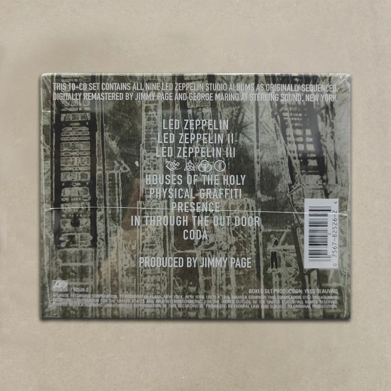 Led Zeppelin The Complete Studio Recordings 10 CD 1993 Box Set Nuovo Sigillato - Immagine 2 di 4