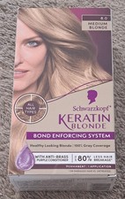 Schwarzkopf Keratin Blonde Hair Dye, 8.0 Medium Blonde, Professional Quality