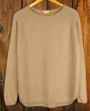 Vince Small Tan Wool Cashmere Pullover Long Tunic Sweater SOFT