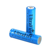 2pcs 14500 Battery 3.7V UltraFire 1800mAH Li-ion Rechargeable For Flashlight