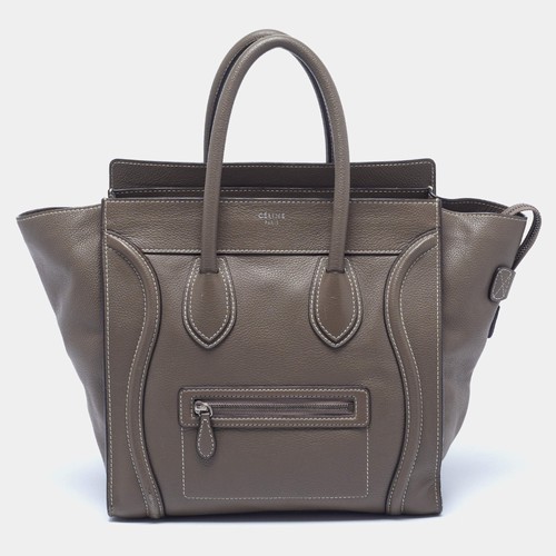 Celine Luggage Mini Beige Leather Tote
