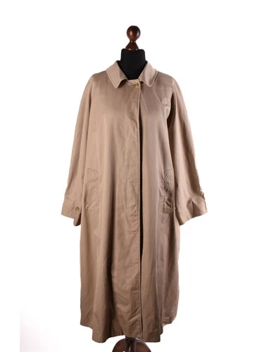Women's Burberrys Long Beige Trench Coat Coat Size 2XL