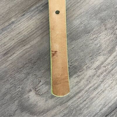 Vintage MCM Michael Cromer Lime Green Leather Skinny Belt Vintage MCM Michael Cromer Lime Green Leather Skinny Belt | eBay main image 3