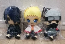 Fuji-Q Highland x Naruto BORUTO Chibi Plush Doll Toy Sasuke Kakashi Limited 