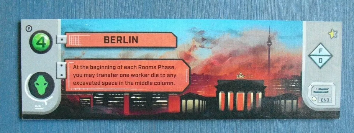 Under Falling Skies: Berlin City promo tile, Board Game