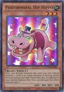 Performapal Hip Hippo - DUEA-ENDE1 - Ultra Rare - Limited Edition x3 - Lightly P