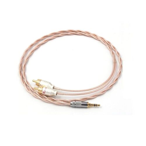 3.5mm Stereo Jack to Dual RCA HIFI Audio Cable for Cayin N5 Iriver AK240 Onkyo - Picture 2 of 5