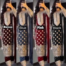 Plus Size Pakistani Salwar Kameez Readymade Dress Suits Wedding Party Bollywood