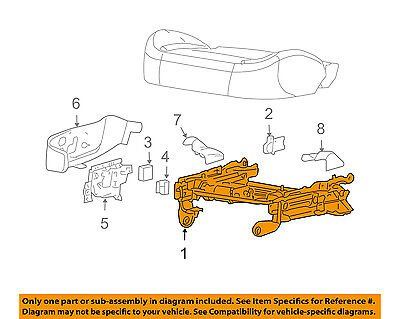 gm buick regal century impala driver powered SEAT ADJUSTER track 88899121