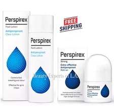 DUO Perspirex Antiperspirant Hand and Foot LOTION 100ml & STRONG Roll on 20ml