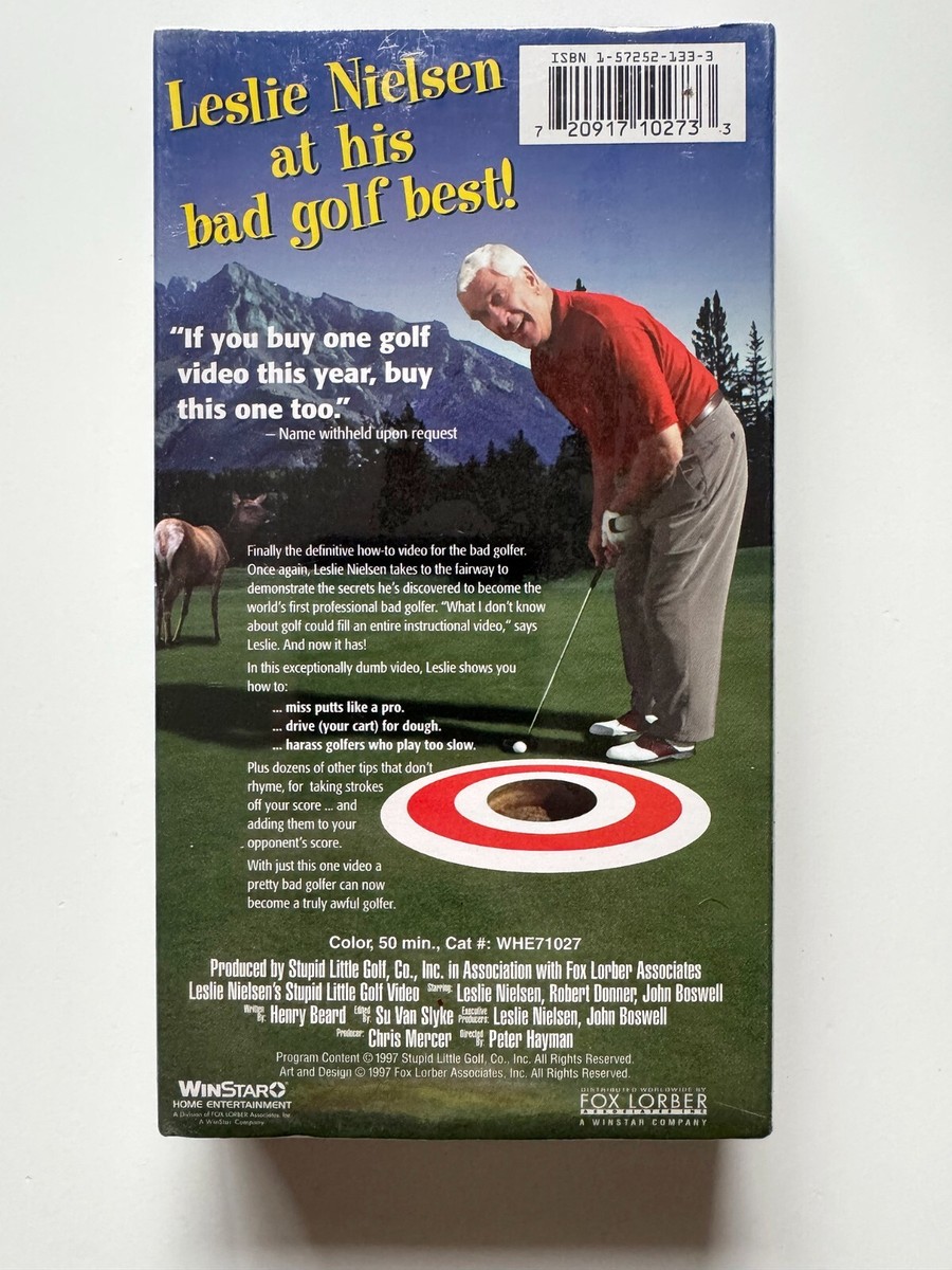 Leslie Nielsen's Stupid Little Golf Video - VHS 1998 Leslie
