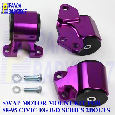 For 92-95 Honda Civic 94-01 Integra EG 2bolts B D DC2 Engine Motor Mount Kit