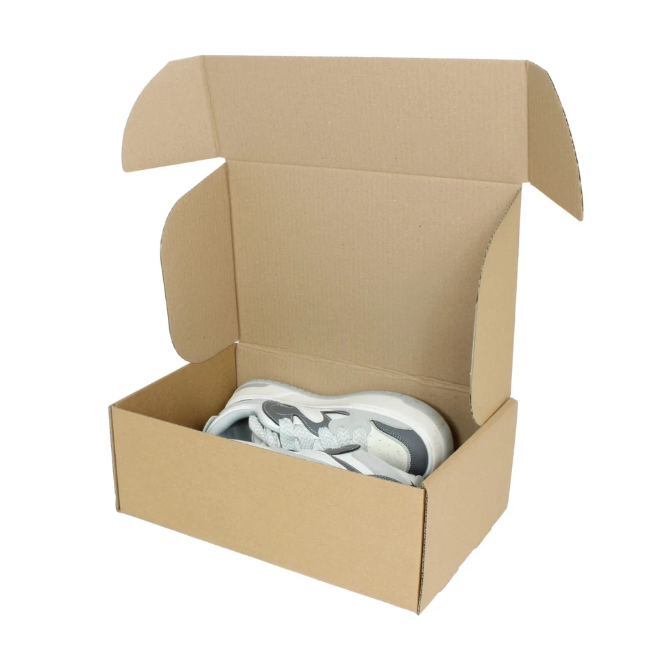 Brown Cardboard Shoe Boxes For Mailing, Shipping, Storage | Shoe Boxes Cardboard - Image 2 of 4
