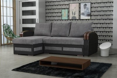 Kleines Ecksofa Mit Schlaffunktion Hector Polstersofa Couch L Form Braun Grau 17 Ebay