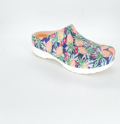 7119 Dansko Womens Kane Molded Pineapples EVA Clog Size 38 EU 7.5-8 US