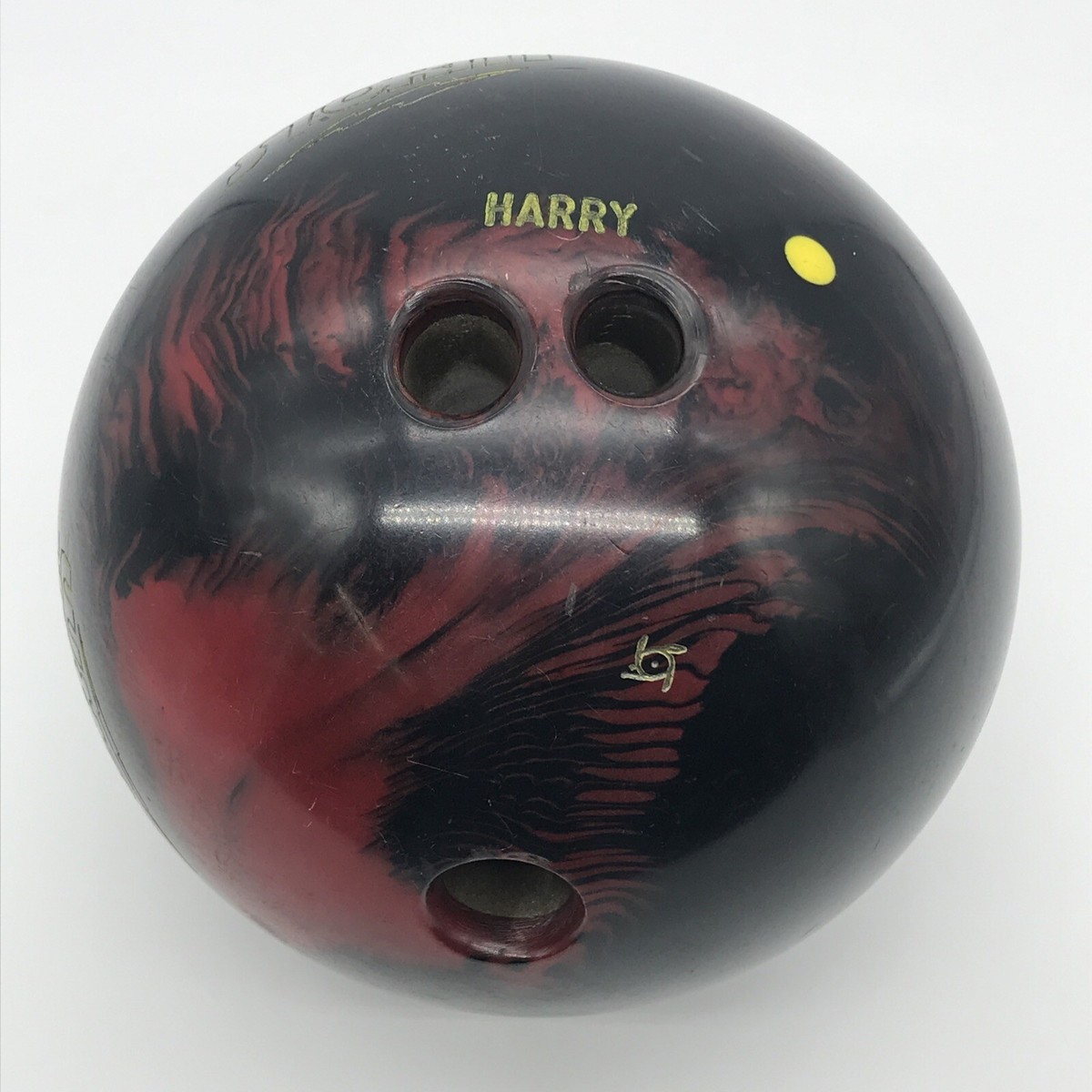 Tropical Storm 15lbs Bowling Ball Drilled Personalized Red Black