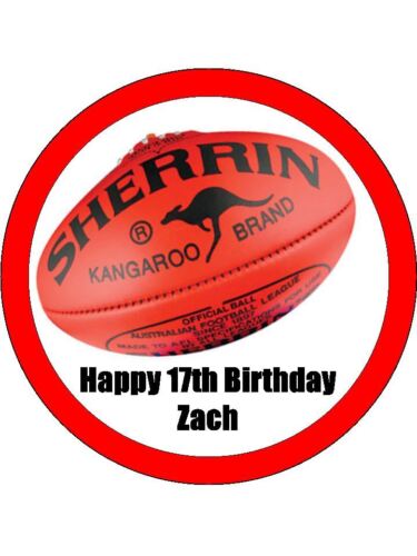 Football Sherrin Edible Cake Topper Icing Cake Decorations (2 Sizes) - Picture 2 of 6