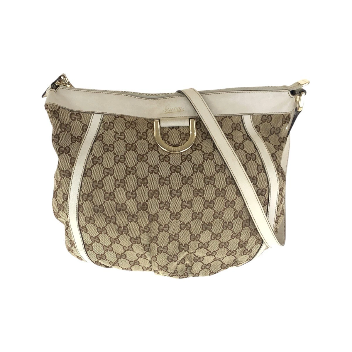 Sac bandoulière GUCCI Abbey 204940 sac messager beige ivoire or quincaillerie
