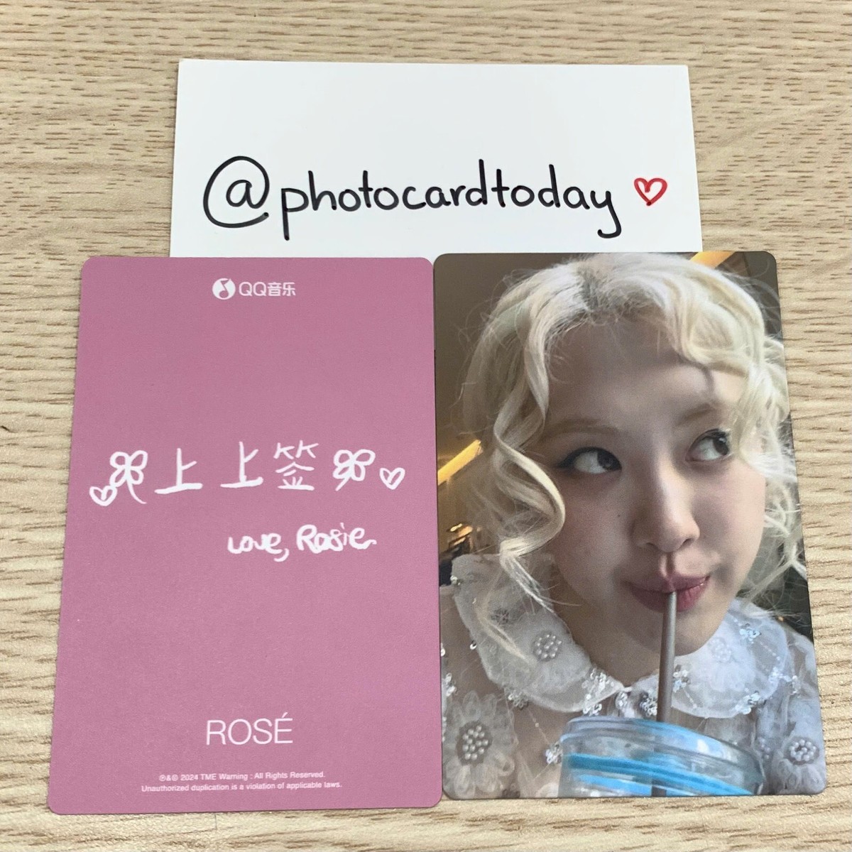 BLACKPINK ROSÉ 1ST STUDIO ALBUM ROSIE POB PRE-ORDER GIFT OFFICIAL