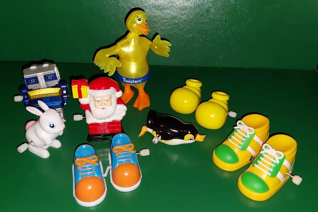Vintage Wind Up Toy Lot Of 8