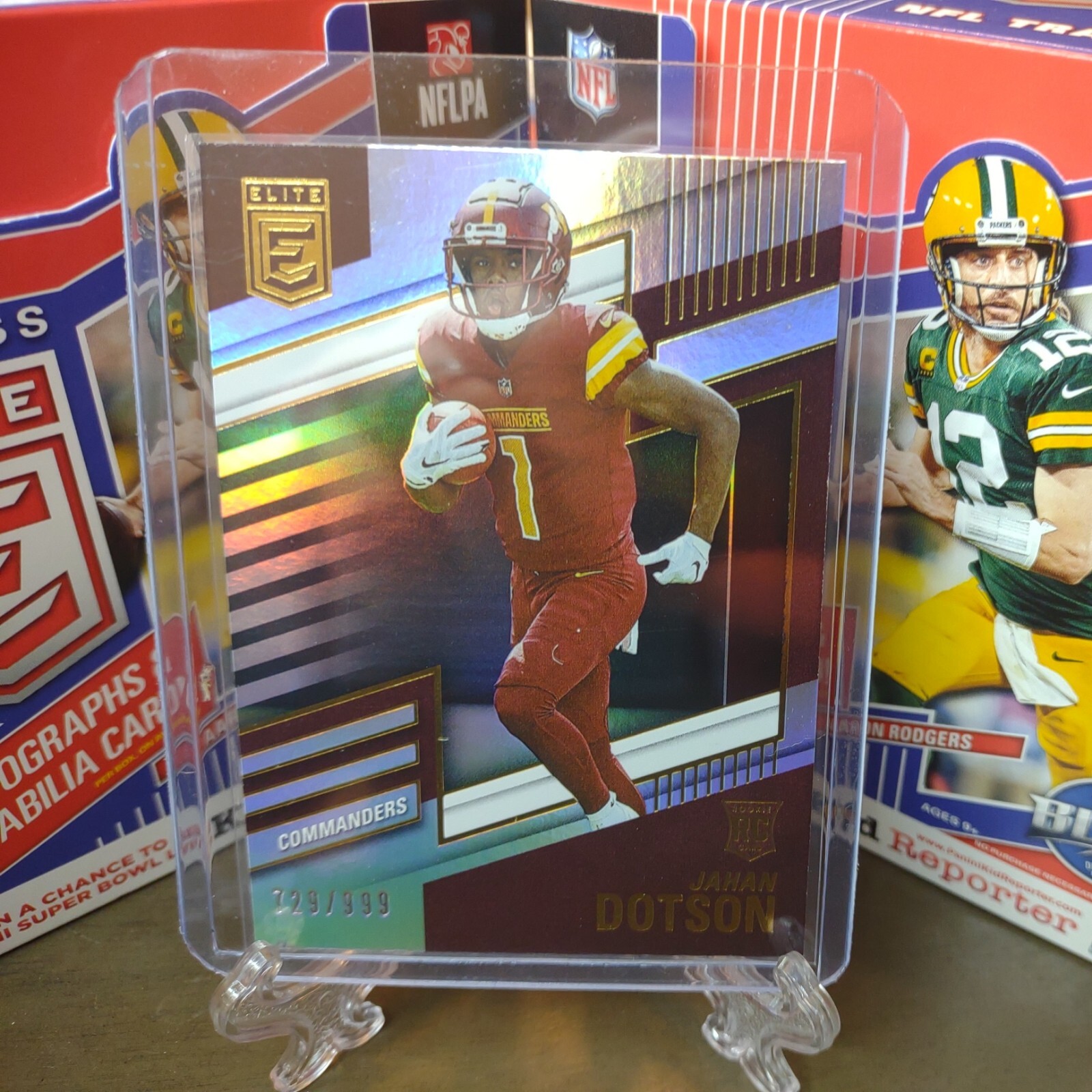 Jahan Dotson 2022 Donruss Elite #123 RC 729/999 Rookie Washington Commanders