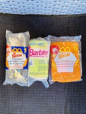 VINTAGE Mattel BARBIE Happy Meal Toys Lot Of 3 1990  s McDonalds Sealed